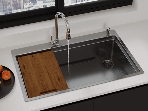 Sink Modern Vegetable Washing Basin Sink Large Single Sink Basin