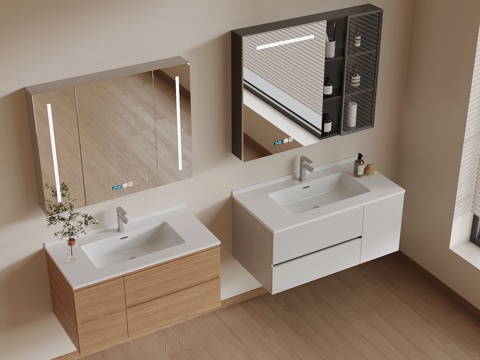 Bathroom Cabinet Modern Bathroom Cabinet Mirror Washstand