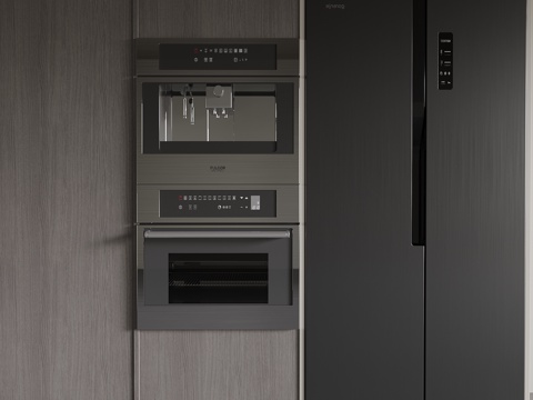 Modern Refrigerator Cabinet Oven