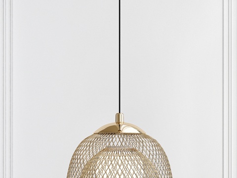 New Chinese-style Mesh Metal Chandelier