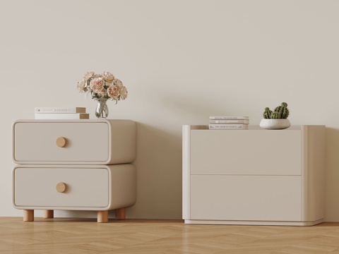 Cream Style bedside table decoration