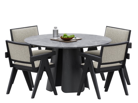 Modern Dining Table and Chair Combination