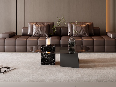 Italian Sofa Coffee Table Combination