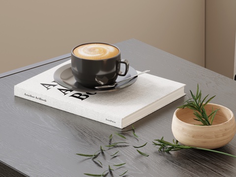 Books Modern Coffee Coffee Cup Book Ornaments