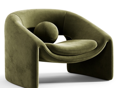 Modern Cream Style Kastaninbaum Armchair