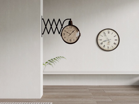 American retro clock clock wall clock