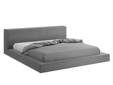 Modern Simple Double Bed Double Bed Simple Bed Bedroom Bed Pillow