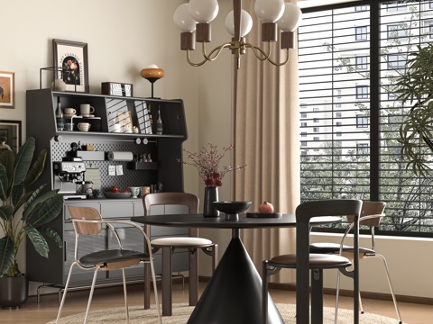 Modern DiningRoom Dining Table and Chair Sideboard