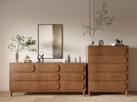 Modern Wood Grain Cabinet Minimized Style Cabinet Whole Cabinet Sideboard Balcony Cabinet Storage Cabinet