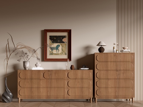 Modern Wood Grain Cabinet Minimized Style Cabinet Whole Cabinet Sideboard Balcony Cabinet Storage Cabinet