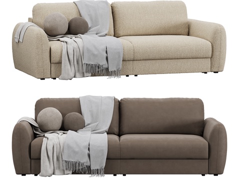 Modern Italian Divan Biyani Double Sofa