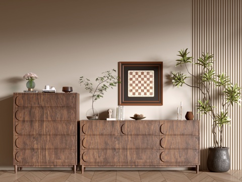 Modern Wood Grain Cabinet Minimized Style Cabinet Whole Cabinet Sideboard Balcony Cabinet Storage Cabinet