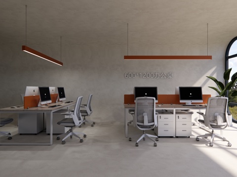 Modern office desk and chair 600*1200mm