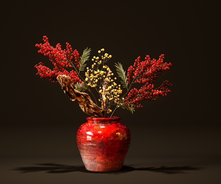 Vase Flower Art Flower-arranging Dried Branched