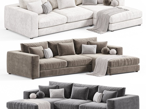 Modern Italian Oceanside Deep Sofa