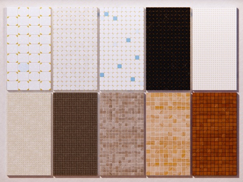 Wall Decorations Tiles Small Tiles Seamless Ceramic Mosaic Classic Color Matching Hong Kong Style Retro