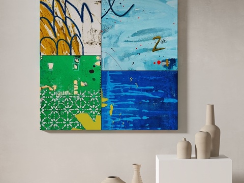 modern, simple, abstract, decorative painting