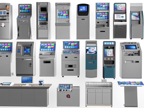 Modern bank all-in-one machine self-service teller machine number machine terminal machine