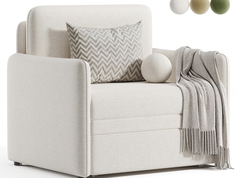 Modern Creamy Cases Armchair