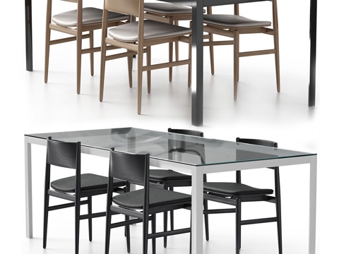 Modern Italian Dining Table and Chair