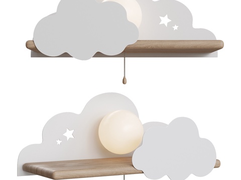 Modern Kids Loft Concept Wall Cloud Light