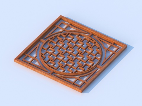 Cut-out window, lattice window, cut-out window, relief wood carving