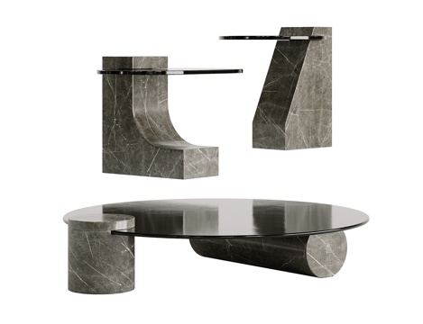 Affordable Luxury Style Italian Coffee Table Glass Coffee Table Marble Coffee Table Baxter Coffee Table Round Side Table