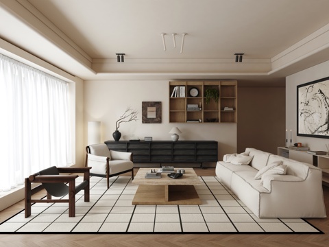 Quiet Ancient Home Living Room Horizontal Hall Black and White Living Room Quiet Living Room