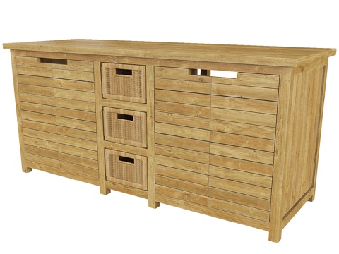 Nordic Simple Sideboard Side Cabinet Storage Cabinet Low Cabinet