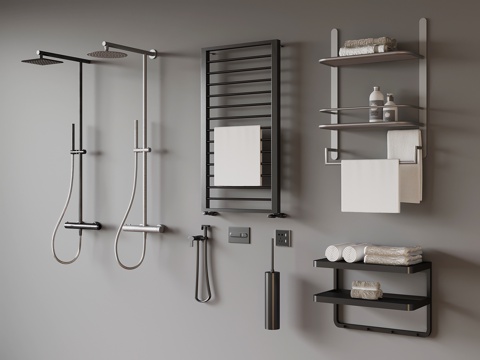 Modern towel rack