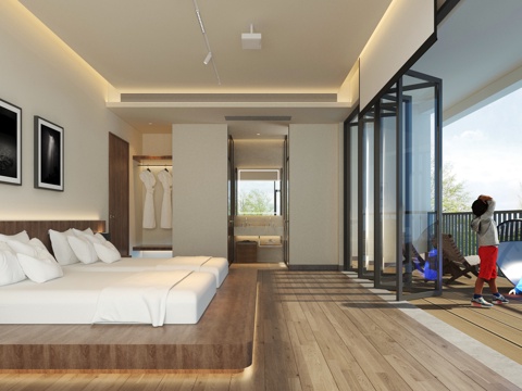 Modern Homestay Hotel Rooms