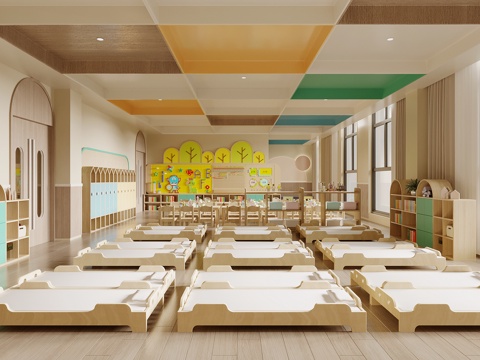 Modern Kindergarten Activity Room