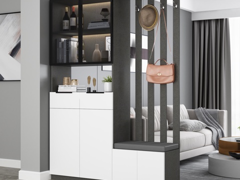 Affordable Luxury Style Entrance Partition Cabinet