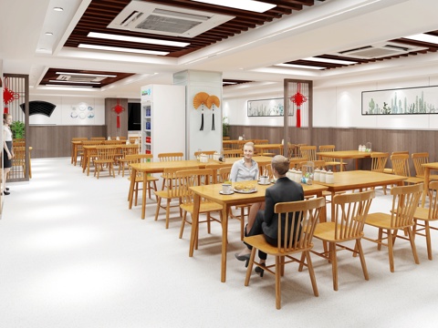 Modern DiningRoom Staff Canteen Catering Store Staff Restaurant