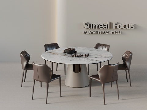 Modern Dining Table and Chair Round Dining Table and Chair