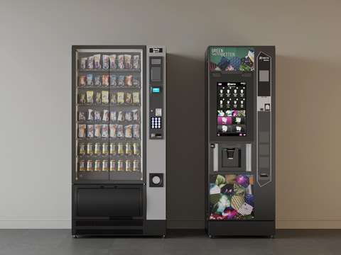 Modern Freezer Vending Machine Beverage Cabinet