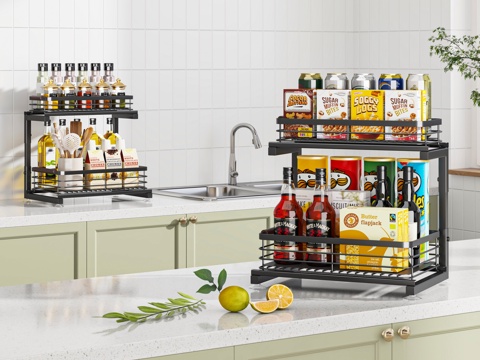 Modern kitchen seasoning rack