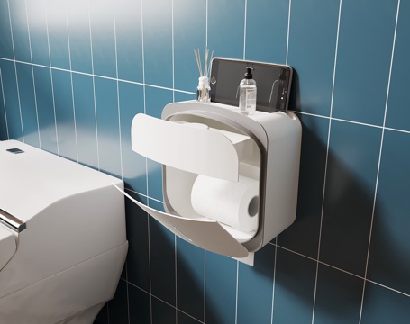 Modern wall-mounted tissue box tissue box