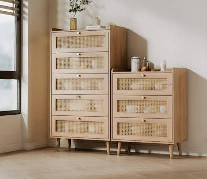 Nordic Solid Wood Sideboard