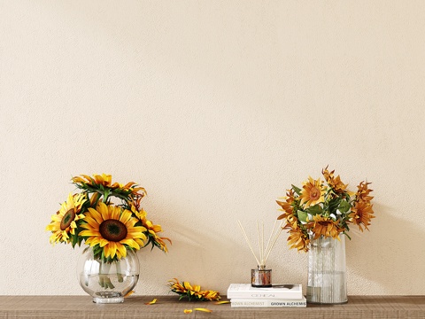 Modern European Retro Vase Sunflower