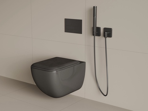 Modern wall-mounted toilet smart toilet shower