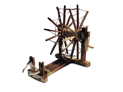 old-fashioned vintage loom