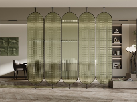 Modern screen partition glass partition