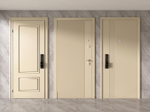 Modern entry door security door steel door single open security door armored door