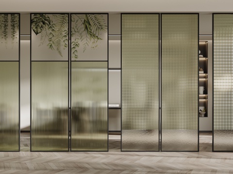 Modern screen partition glass partition