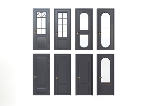 French Single Door Bedroom Door Interior Door Room Door Glass Door