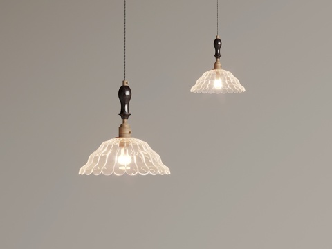 Retro wind fishing line chandelier small chandelier