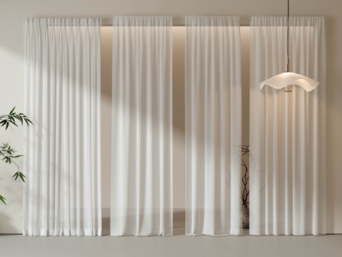 Modern gauze curtain curtain Cream Style curtain living room curtain bedroom curtain cloth curtain