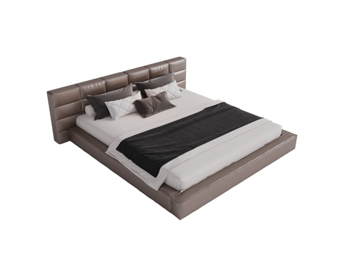 Modern Fabric Double Bed Master Bed Minimalist Bedroom Bed Minotti Modern Double Bed