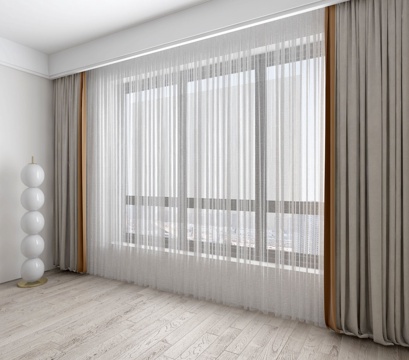 Modern Curtain Window Screen